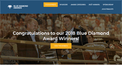 Desktop Screenshot of bluediamondawards.com